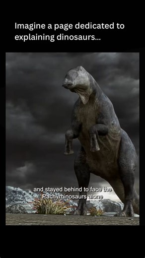 Teaching you everything about dinosaurs on Instagram: "🦖 The Battle for Survival: Edmontosaurus vs. Pachyrhinosaurus & The Albertosaurus Ambush Imagine a world where every step could be your last. 🌋 The prehistoric era wasn’t just about size; it was about the grueling struggle for every bite of food and every breath of air. In this clip, a starving herd of Edmontosaurus finally finds a patch of greenery after a month of famine—only to find it guarded by territorial Pachyrhinosaurus. When an ol