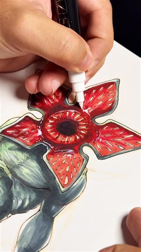 Diego Perez on Instagram: "Let’s Draw The Demogorgon - #drawing #art #strangerthings #strangerthings5 #viral"