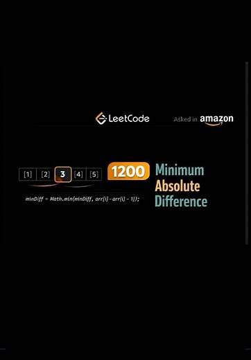 LeetCode 1200: Minimum Absolute Difference | Sorting & Two-Pointers |#algorithm #codeprep
