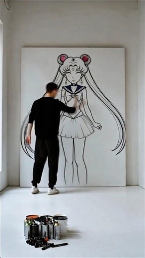 Este mural de Sailor Moon es mágico 😳🌙