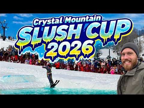 Crystal Mountain Michigan Slush Cup 2026 – Insane Pond Skims, Epic Tricks & Massive Wipeouts!