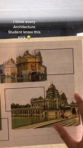 Arch Here | Architecture Page on Instagram: "A simple trick that architecture students can use to improve their drawing skills is using glass as a drawing board with the help of light. By placing a clean piece of glass over a light source, the student can place an image or sketch behind the glass. The image becomes visible through the glass and can serve as a guide to trace the lines with a pen or pencil. This technique not only helps in creating accurate drawings but also allows for practicing 