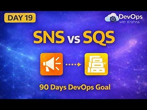 Day 19 | AWS SNS & SQS Explained + 90 Days DevOps End Goal | in hindi