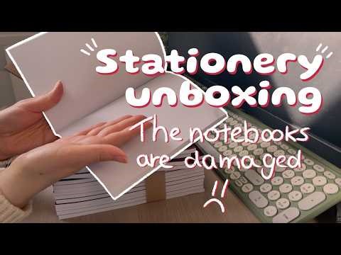 Stationery unboxing + damaged products | Behind the scenes of my small business