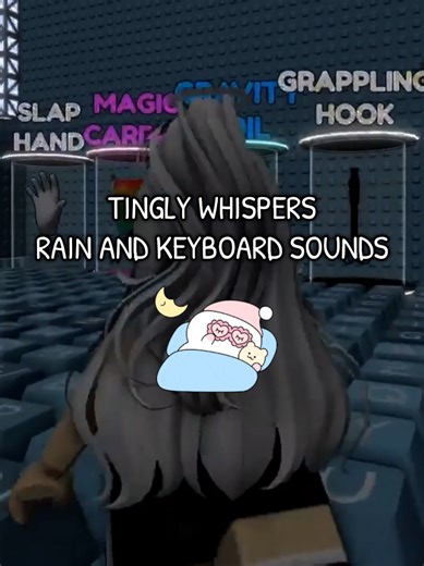 Roblox ASMR ~ come relax and tingles as I put you to sleep 😴 SOFT whispers, Keyboard tapping and GENTLE rain sounds for ULTIMATE sleep. #robloxasmr #asmr #robloxfyp #tinglesasmr #asmr_tingles