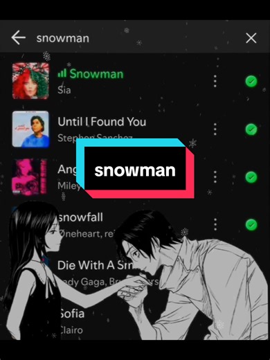 snowman era ☃️ #sia #snowman #lyrics_songs #spotify | snowman