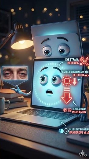 If Your Laptop Screen Could Talk… 💻 | Eye Strain Warning | Late Night Screen Time Truth #screentime