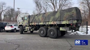 US Marines gather toy boxes from 22News for Toys for Tots