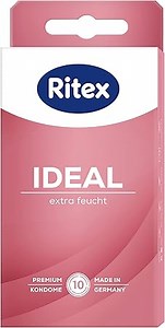 Ritex IDEAL Kondome, Extra feucht, extra Gleitmittel, 10 Stück, Made in Germany