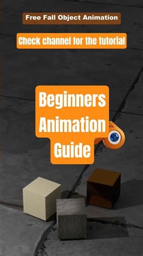 Blender Free Fall Objects Animation #blender #blender3d #blender3d #blenderanimation #cgis