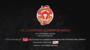 17K views · 716 reactions | It's Your chance to meet the stars! Catch the #ISLU players in the #PSLChampions Celebration Match live on PTV Sports! #UnitedWeWin 20th September | 6:00 pm Tickets available at Servis Megastores in Islamabad/Rawalpindi and Centaurus Mall Branch from 10th September onwards For online tickets, visit: Yayvo.com/ | Islamabad United | Facebook