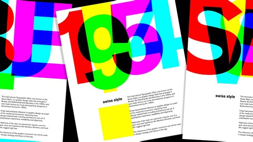 Photoshop tutorial: How to design & create a vintage, Swiss-style, international typographic poster