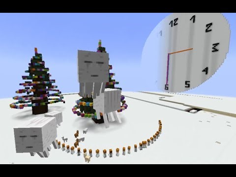 New Year and Christmas in Minecraft