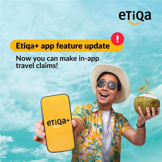 Travel claims just got a whole lot easier with the Etiqa app! Simply submit your claims right from the app. It’s quick, simple, and hassle-free! Update your Etiqa app today and travel with peace of mind. #EtiqaMalaysia #myetiqa | Etiqa