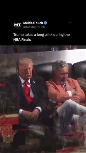 Trump Dozes Off During NBA Finals 😴