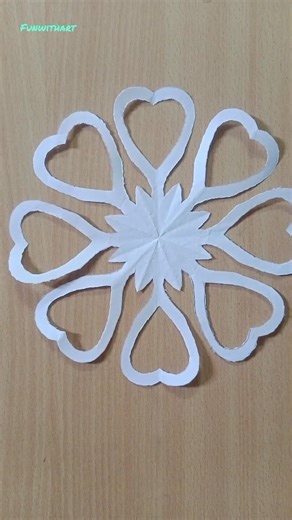 Easy beautiful paper snowflake🌺🌸| paper snowflake making #snowflakes #viralshorts #trendingshorts