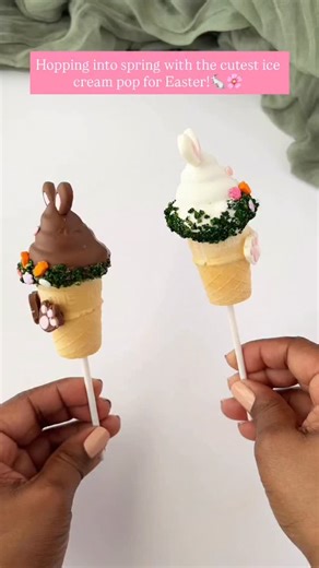 Hopping into spring with the cutest ice cream bunny cake pops 🌸 These Easter-inspired treats are the perfect mix of chocolatey goodness and sweet spring vibes! Molded with our Swirl mold and decorated with adorable bunny ears, pastel details, and mini cone designs, they’re almost too cute to eat!😋 Perfect for Easter baskets, spring parties, dessert tables, and seasonal gifting 💐✨ Tag someone who needs these in their Easter lineup! 🐣💗 🛍️: www.mylittlecakepopmolds.com 📦: FREE US shipping on
