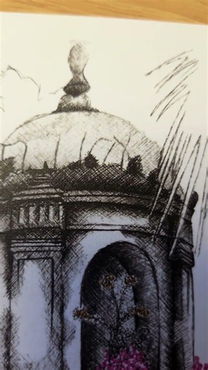 Comment MAIL if you'd join #inkdrawing #postcard #snailmail #shorts #pendrawing