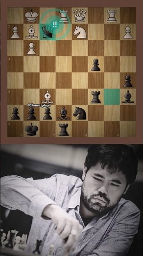 Hikaru Sacrifices His QUEENNN 👸✨ Dance Like Nakamura ♨️ #chess #hikarunakamura #chessedits #shorts