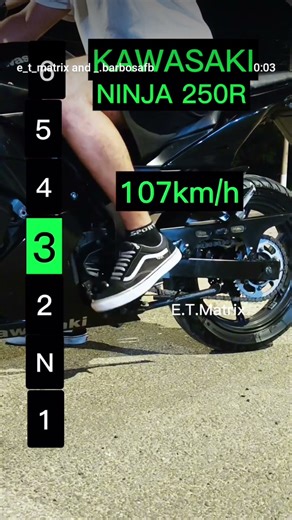 KAWASAKI NINJA 250R TOP SPEED ☠️🔥