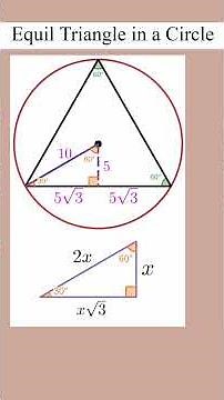 Equilateral Triangle in a Circle | DSAT Math Flashcards