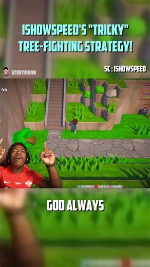 iShowSpeed's "Tricky" Tree-Fighting Strategy!