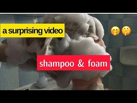 🧖‍♀️ ASMR shampoo - a lot of foam, shampoo hair wash, intense relaxation, washing hair 🧴