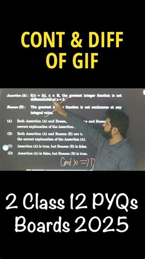 Greatest Integer Function Continuity & Differentiability Class 12 Boards 2025 CBSE 2026 JEE CUET NDA