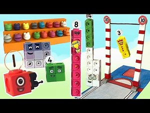 Numberblocks Ten Vaulting Episode | Tens Friends Olympics | Numberblock Math Link Cubes 1-20