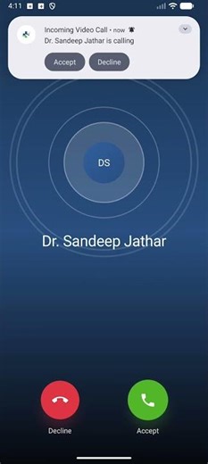 Incoming call demo for Besto Clinic