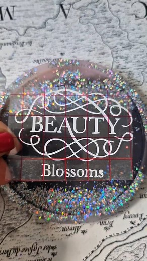 Love being honoured with the task of creating bespoke pieces. Thanks to @tick.itoff for these wonderful customer vinyl business logo stickers Love a pink and grey combo with a splash of holographic glitter thanks to @hemway.official Add @mouldd_resin epoxy resin abd magic happens #businesslogo #customdecor #Lilyminilli #nailtechnician | Lily Minilli