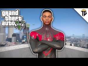 GTA 5 - Spider-Man Miles Morales Goes Invisible to Fight Crime! (4K Ultra HD Gameplay)