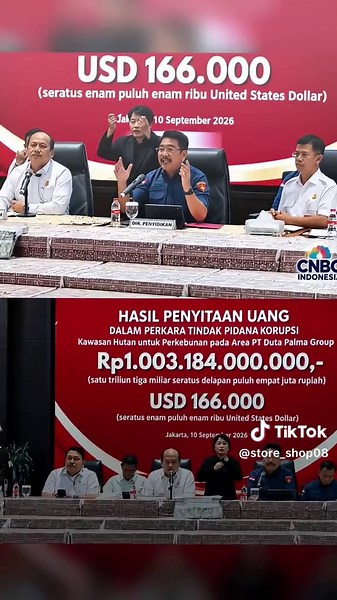 🚨 Gimana menurut kalian bruy?🤯🔥 - Penyitaan dan penitipan barang bukti dalam perkara dugaan tindak pidana korupsi kembali menjadi sorotan.🔍⚖️ Dalam kasus yang berkaitan dengan penggunaan dan pemanfaatan kawasan hutan untuk perkebunan pada areal PT Inhutani V di Provinsi Lampung, tercatat uang senilai Rp1.003.184.000.000 serta USD 166.000. 💰🚨 Nilai fantastis tersebut ditampilkan dalam agenda penyitaan dan penitipan kerugian keuangan negara di Jakarta, Rabu (10/9). Kasus ini masih dalam pros