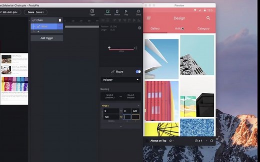 【ProtoPie教程】制作页面导航条交互