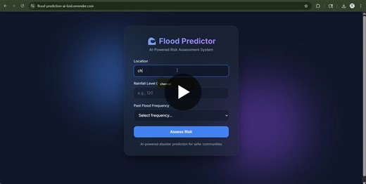 AI-Powered Flood Risk Prediction System | Kaviya Narayana moorthy posted on the topic | LinkedIn