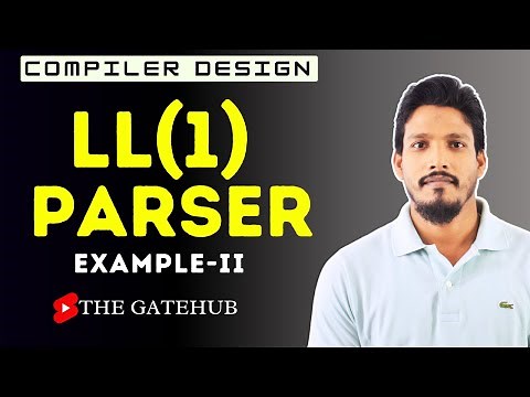 LL(1) parser | Example 2 | Top Down Parser | Compiler Design