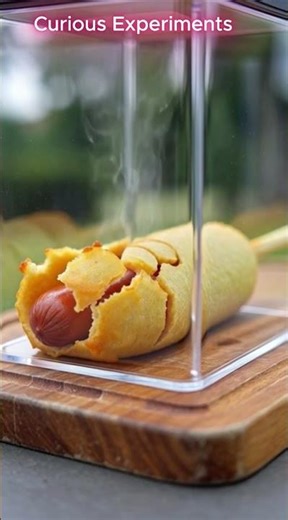 Vacuuming a corn dog, AI generated experiment #experiment #viral #shorts