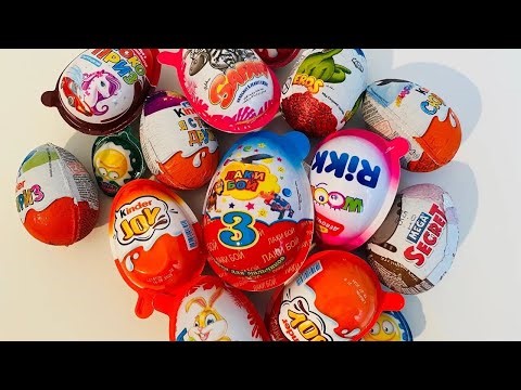 Compilation Chocolate Eggs ASMR Unboxing