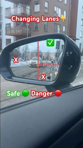 how to change lanes while driving? #key2dl #drivingtest #körkort