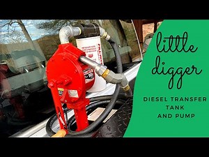 Dee Zee Diesel Transfer Tank and Fill Rite Hand Pump Use