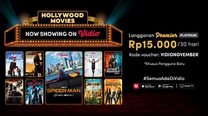 Nonton Film Hollywood Terbaik Kini Bisa di Vidio, Mulai dari Aksi Hingga Petualangan