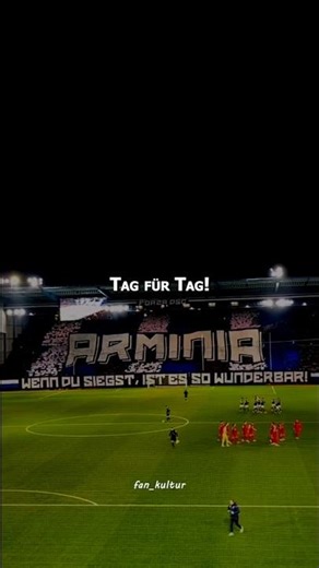 Arminia Bielefeld! Wenn du spielst, ist es so wunderbar! Fangesang Edit mit Text! ⚫⚪🔵💪#arminia