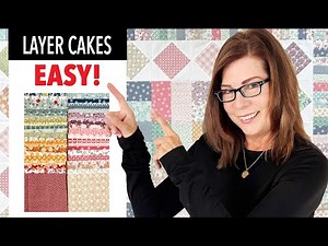 ✂️ From 10-inch squares | Layer Cake 38 🍰 | FAST 6 HOUR EASY STASHBUSTER Donation Quilt Tutorial