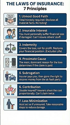 The 7 Fundamental Principles of Insurance: A Quick Guide. 🛡️