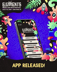 5.4K views · 19 reactions | Download the mobile app to reveal your Elements 2024 set times now ✨ Figure out which stages you’ll call home and the sets you absolutely cannot miss! https://www.elementsfest.us/appdownload | Elements Music & Arts Festival | Facebook