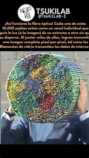 Así funciona la fibra óptica!! #datoscuriosos #space #universe