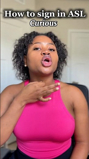 How to sign “curious” in #asl