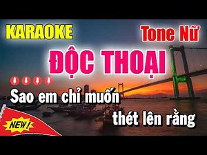 Karaoke Độc Thoại Tone Nữ | Beat Chuẩn Cực Hay | Thanh Duy Bolero