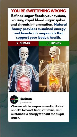 Sugar VS Honey | What Happens Inside Your Body #health #facts #science