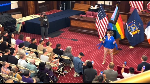 Here's a brief clip of Lorna Luft singing a somewhat familiar song at the close of a Pride event at New York's City Hall earlier this week. Much appreciation to marasaTQ for posting Lorna's entire performance on Youtube: https://youtu.be/-EbwmEmIZB4?si=UDEhHJdwBnmmzIr7 | The Judy Garland Experience